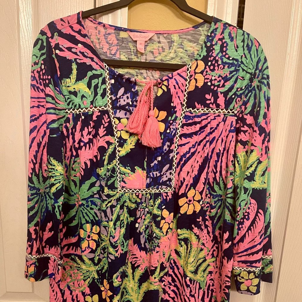 Lilly Pulitzer All A Glow Tunic Size M